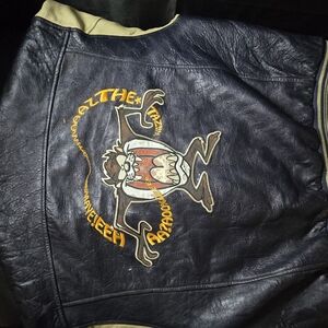 Mirage Jackets Vintage Taz Boy Looney Tunes Leather Tasmanian Devil Men Size XL